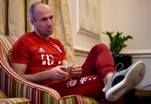 Robben giành được phiếu duy nhất cho vị trí số một.